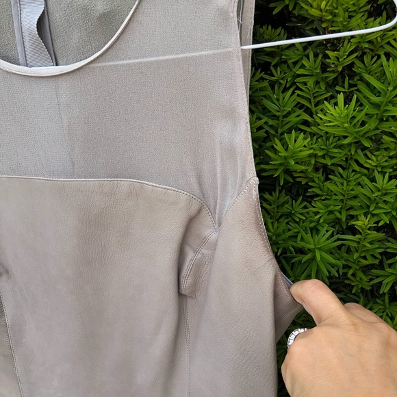 SACHIN & BABI**US 4**Soft Gray Leather Dress**EUC - Picture 5 of 8